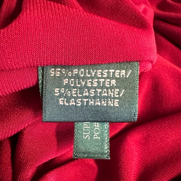 Vintage Lauren Ralph Lauren Evening- Red fitted maxi elegant gown.Size 8P - Picture 7 of 7